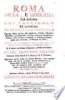 Roma Sacra, E Moderna