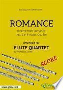 Romance - Flute Quartet SCORE