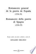 Romancero general de la guerra de España