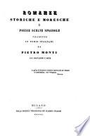 Romanze storiche e moresche, e poesie scelte spagnole