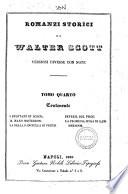 Romanzi storici di Walter Scott versioni diverse con note