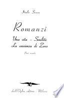 Romanzi: Una vita. Senilità. La coscienza di Zeno. 2. v