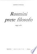 Rosmini prete filosofo