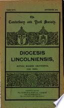Rotuli Ricardi Gravesend diocesis lincolniensis