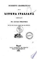 Rudimenti grammaticali della lingua italianacompilati da Luigi Priore