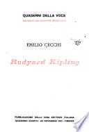 Rudyard Kipling. (Quaderni della Voce).