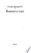 Rumori o voci