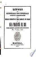 Ruoli de' generali ed uffiziali attivi e sedentanei di tutte le armi del real esercito di S.M. il re del regno delle Due Sicilie