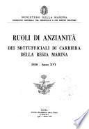 Ruoli di anzianita dei sottufficiali di carriera della regia marina