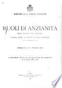 Ruoli di anzianità