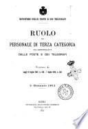 Ruolo del personale di terza categoria dell'amministrazione delle poste e dei telegrafi