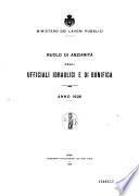 Ruolo di anzianita degli ufficiali idraulici e di bonifica anno ...