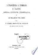 S. Francesco, S. Tommaso e Dante