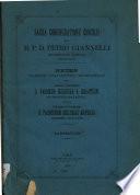Sacra congregatione concilii sive R. P. D. Petro Giannelli ... Neten. Praetensae novae confinium circumscriptionis pro illustrissimo ac reverendissimo d. parrocho ecclesiae S. Sebastiani in civitate Palatioli contra illustrissimum et reverendissimum d. parrochum ecclesiae Matricis eiusdem civitatis