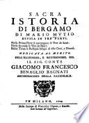 Sacra istoria di Bergamo