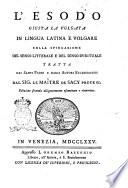 Sacra Scrittura tomo primo [-quarantesimosesto]
