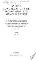 Sacrae Congregationis de Propaganda Fide memoria rerum, 1622-1972