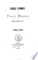 Saggi comici edizione originale con note di Paolo Minucci