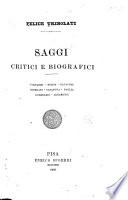 Saggi critici e biografici