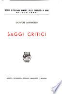 Saggi critici