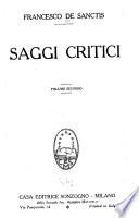 Saggi critici ...