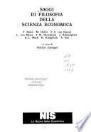 Saggi di filosofia della scienza economica