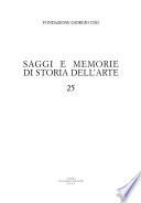 Saggi e memorie di storia dell'arte