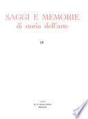Saggi e memorie di storia dell'arte