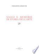 Saggi e memorie di storia dell'arte