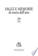 Saggi e memorie di storia dell'arte