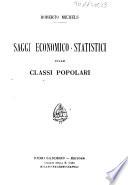 Saggi economico-statistici sulle classi popolari