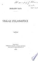 Saggi filosofici