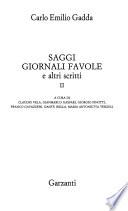 Saggi, giornali, favole e altri scritti