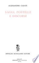 Saggi, postille e discorsi