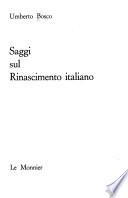 Saggi sul Rinascimento italiano
