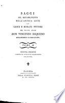 Saggi sul ristabilimento dell'antica arte de' greci e romani pittori