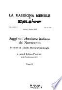 Saggi sull'ebraismo italiano del Novecento