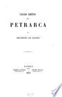 Saggio critico sul Petrarca