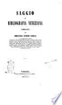 Saggio di bibliografia veneziana composto