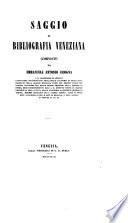 Saggio di bibliografia veneziana