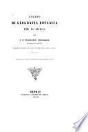 Saggio di geografia botanica per la Sicilia