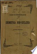 Saggio di interpretazione della geometria Non-Euclidea