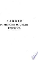 Saggio di memorie istoriche civili ed ecclesiastiche della città di Perugia e suo contado