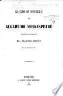 Saggio di novelle di Guglielmo Shakespeare trovate e narrate da M. Ricci