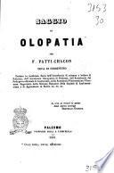 Saggio di olopatia per F. Patti-Chacon duca di Sorrentino