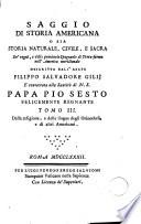 Saggio di storia americana, o sia, Storia naturale, civile, e sacra ..., 3