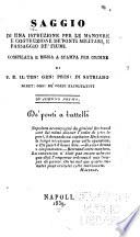 Saggio di una istruzione per le manovre e costruzione de'ponti militari, e passaggio de'fiumi