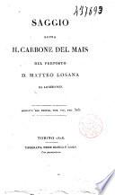 Saggio sopra il carbone del mais