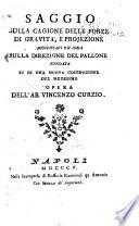 Saggio sulla cagione delle forze di gravità, e projezione