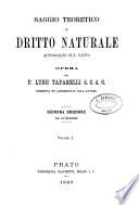 Saggio teoretico di biritto naturale appoggiato sul fatto